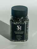 Dark Brown Silicone Lined Aluminum Beads