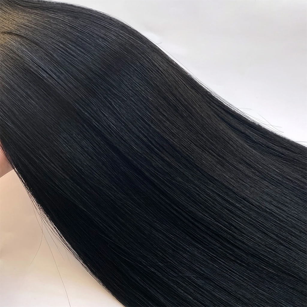 Jet Black Genius Weft Hair Extensions