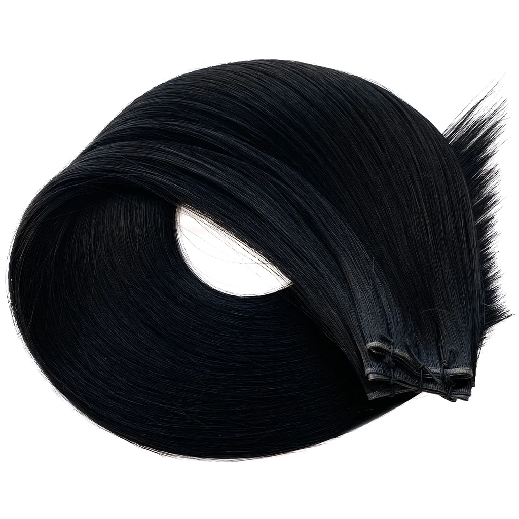 Jet Black Genius Weft Hair Extensions