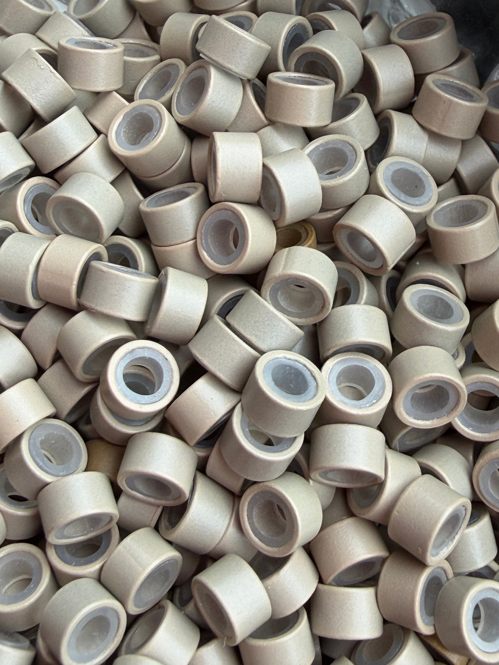 Light Grey Silicone Lined Aluminum Bead